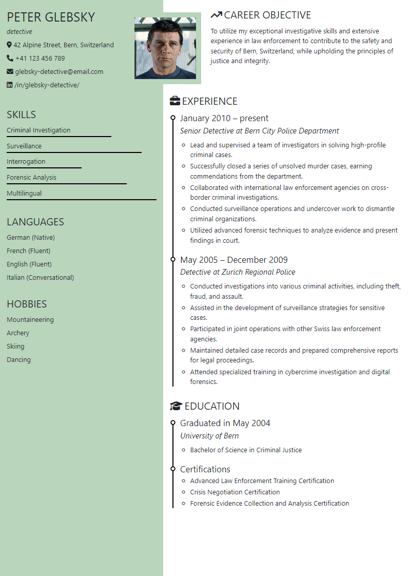 A4 Resume Template Dual